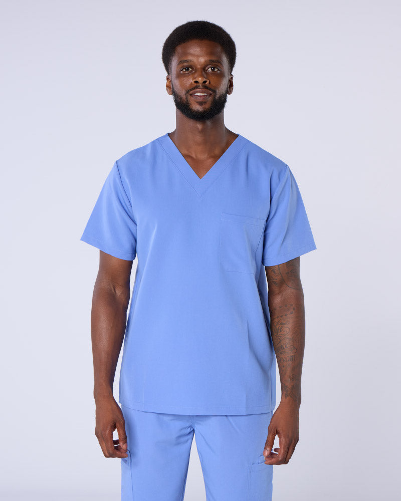 ALUMEA™ UNISEX STRETCH V-NECK SCRUB TOP