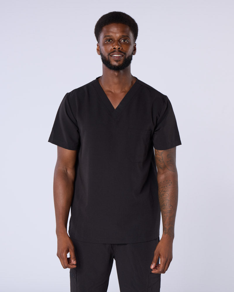 ALUMEA™ UNISEX STRETCH V-NECK SCRUB TOP