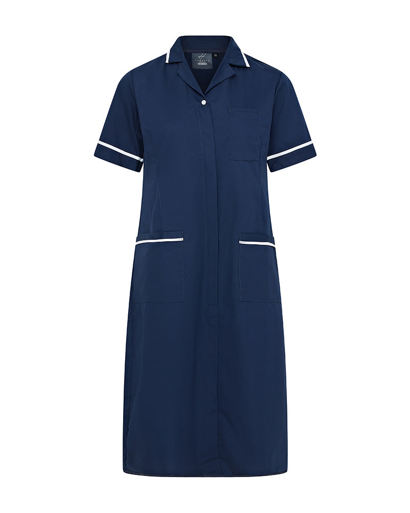 WOMEN'S NURSING DRESS UNIFORM WITH ZIP FRONT