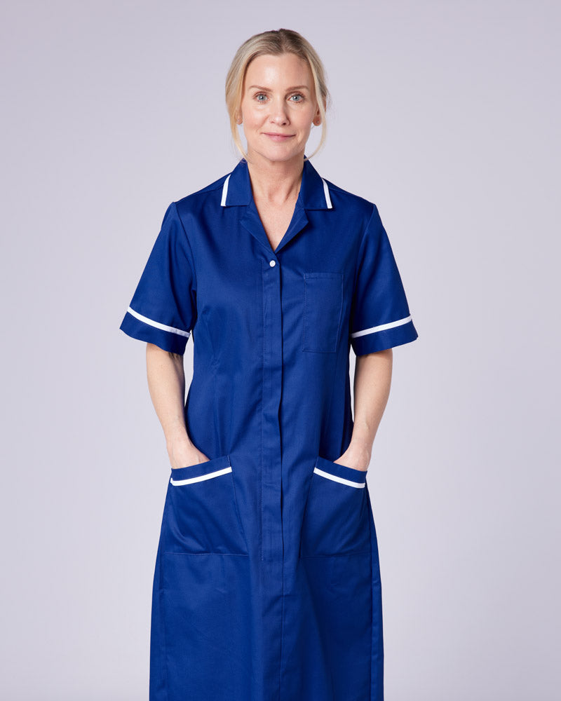 WOMEN'S NURSING DRESS UNIFORM WITH ZIP FRONT