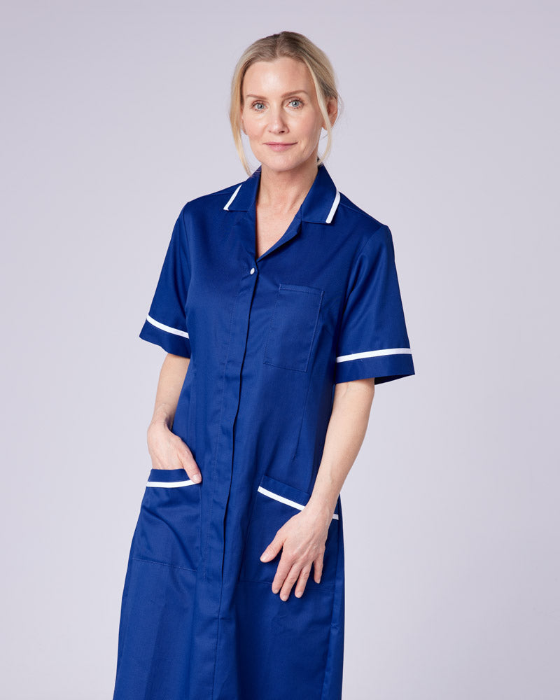 WOMEN'S NURSING DRESS UNIFORM WITH ZIP FRONT