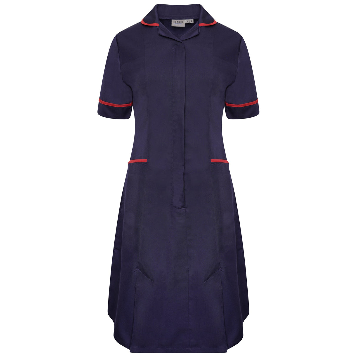 Ladies Dress with Round Collar