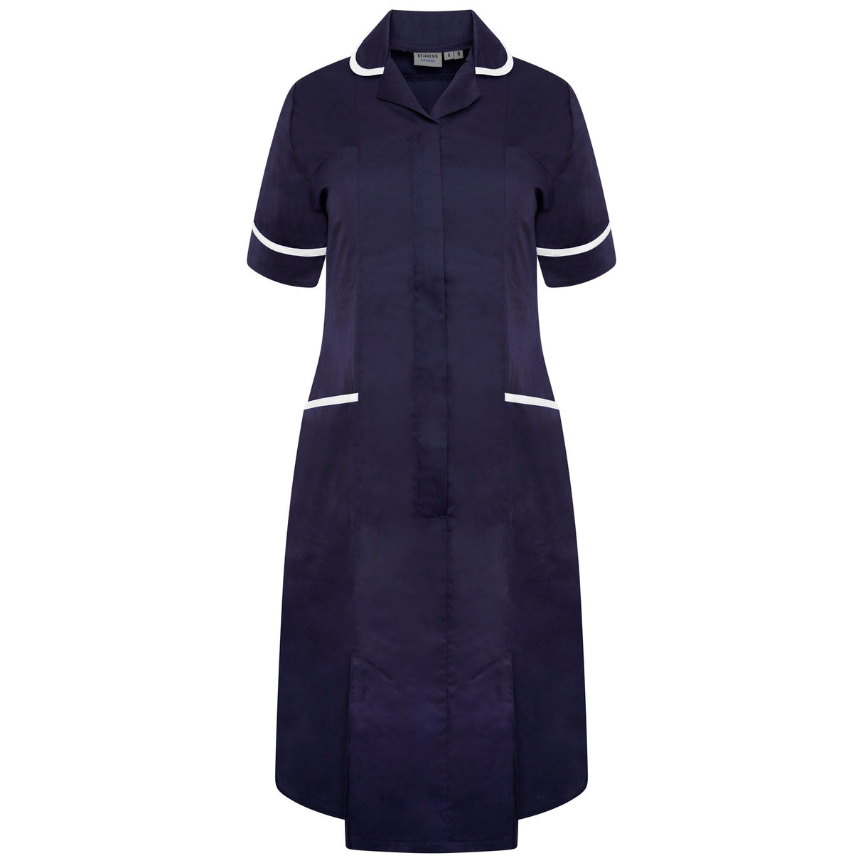 Ladies Dress with Round Collar