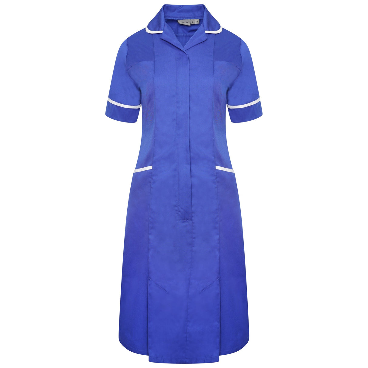 Ladies Dress with Round Collar - Royal