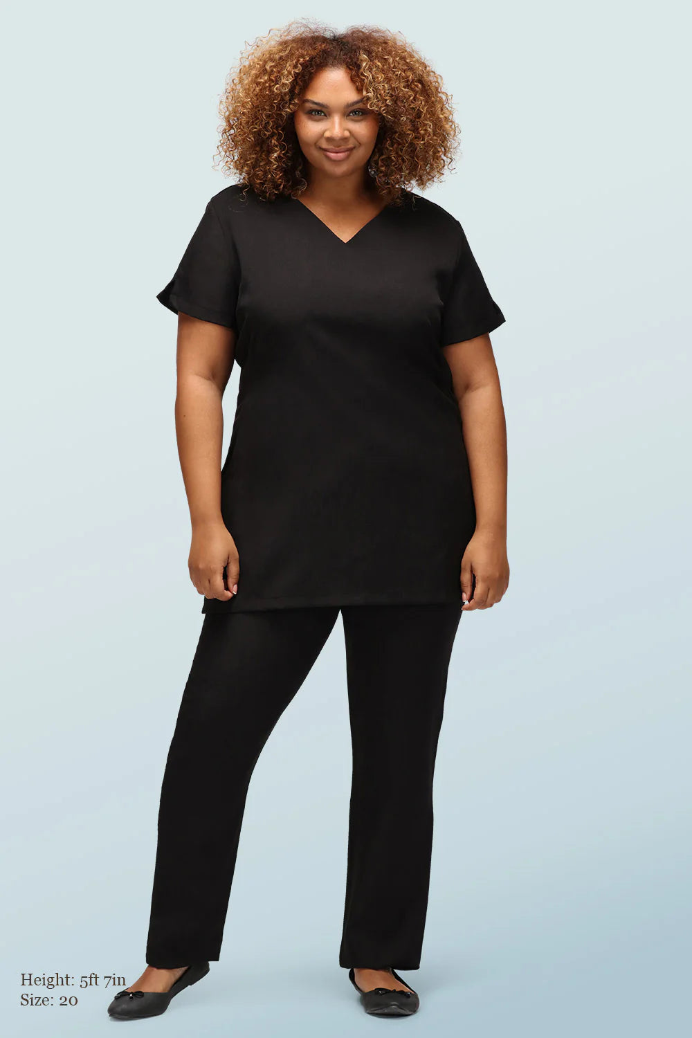 Nina V-Neck Beauty Tunic With Pockets