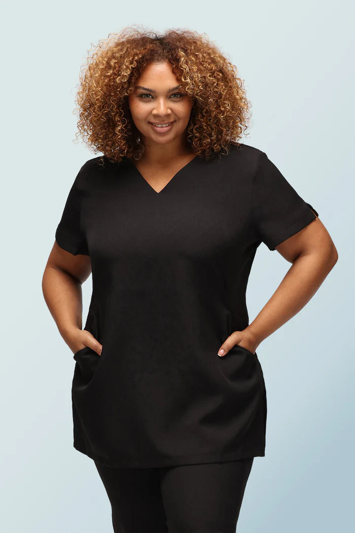 Nina V-Neck Beauty Tunic With Pockets