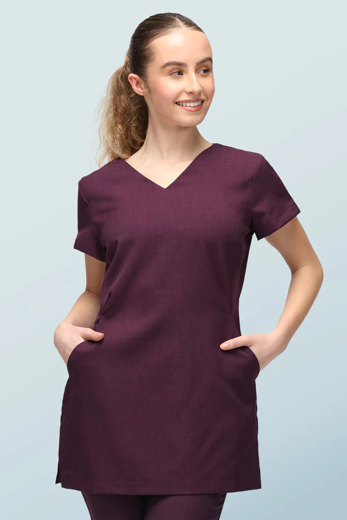 Nina V-Neck Beauty Tunic With Pockets