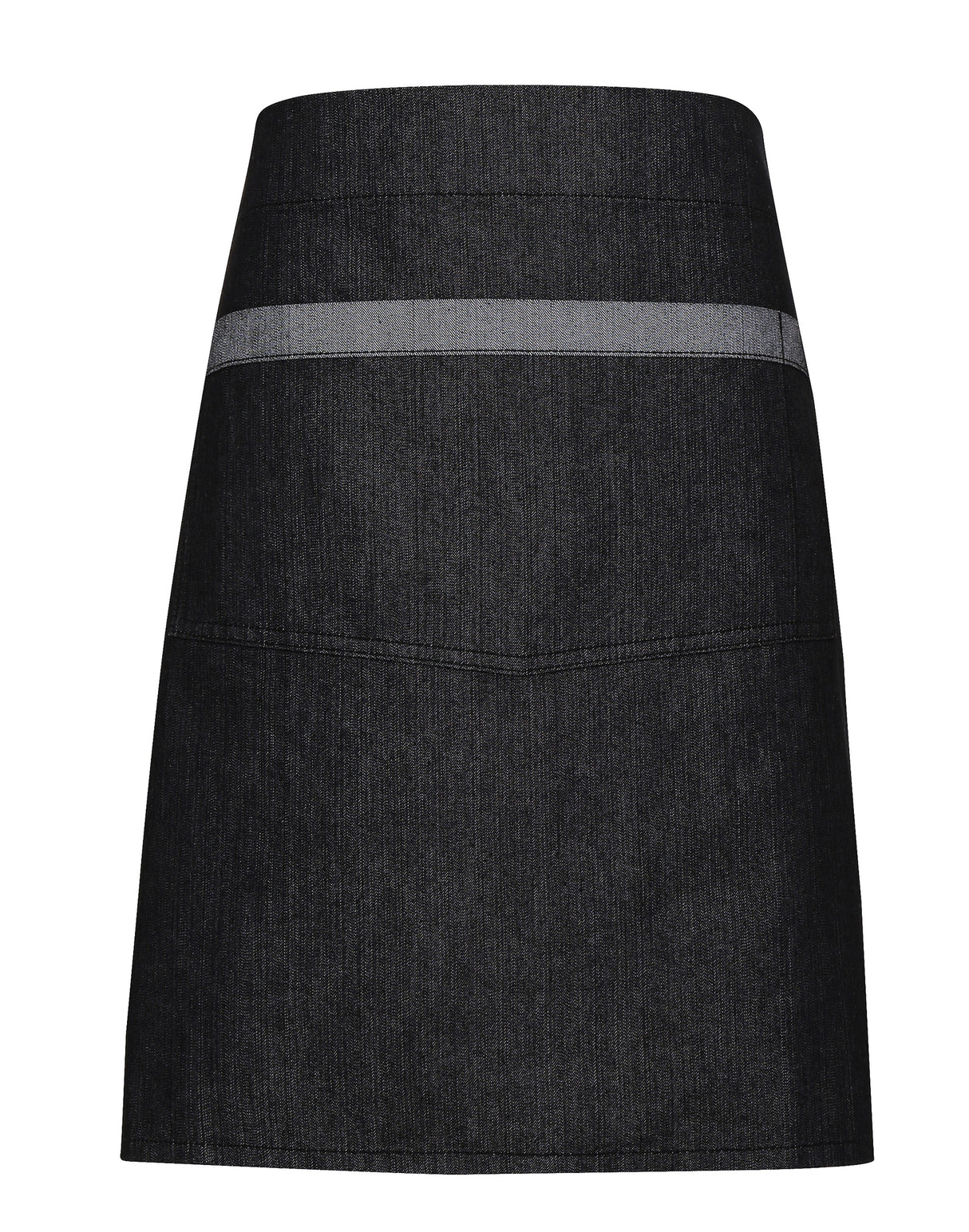 DENIM CONTRAST WAIST APRON