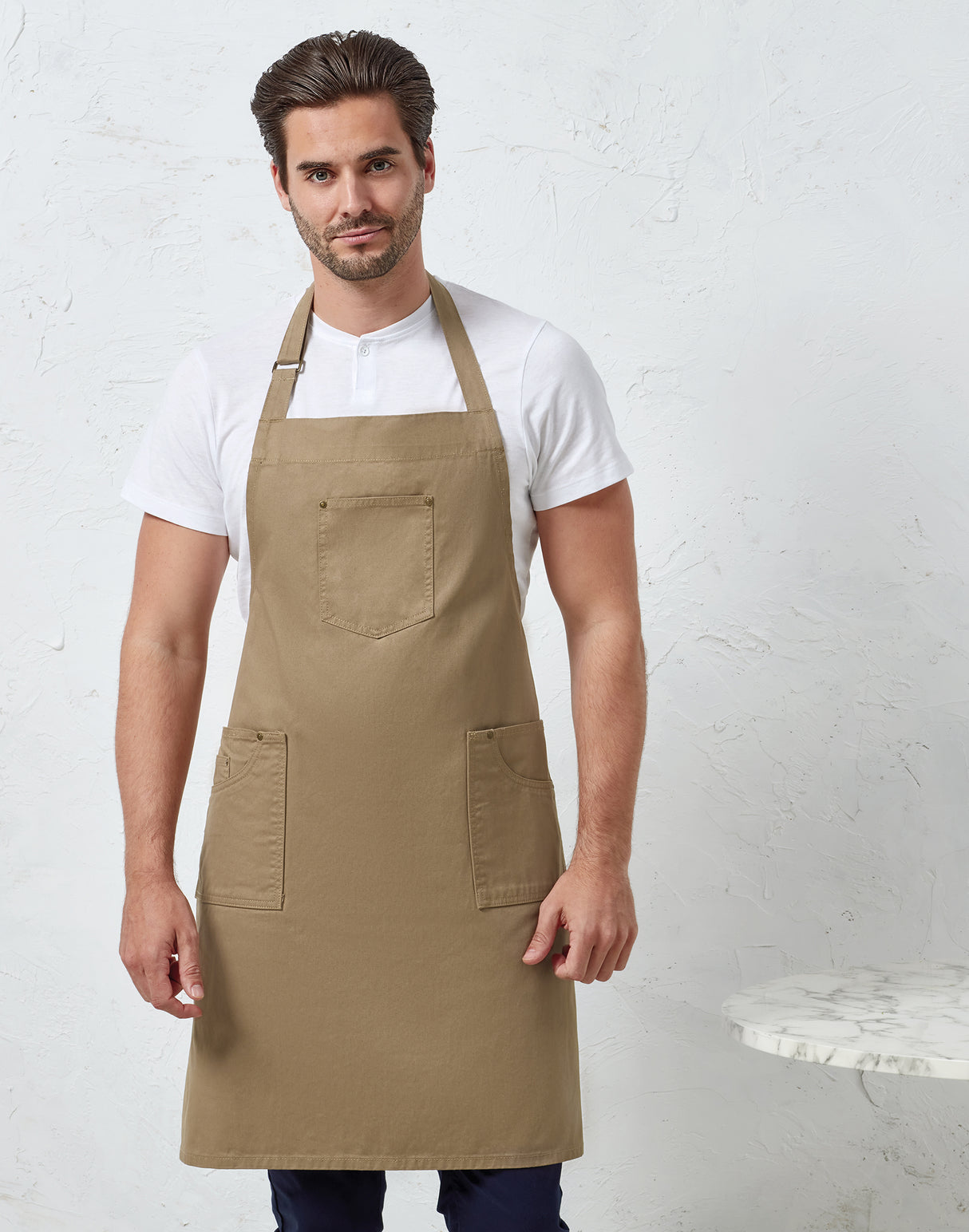 CHINO BIB APRON