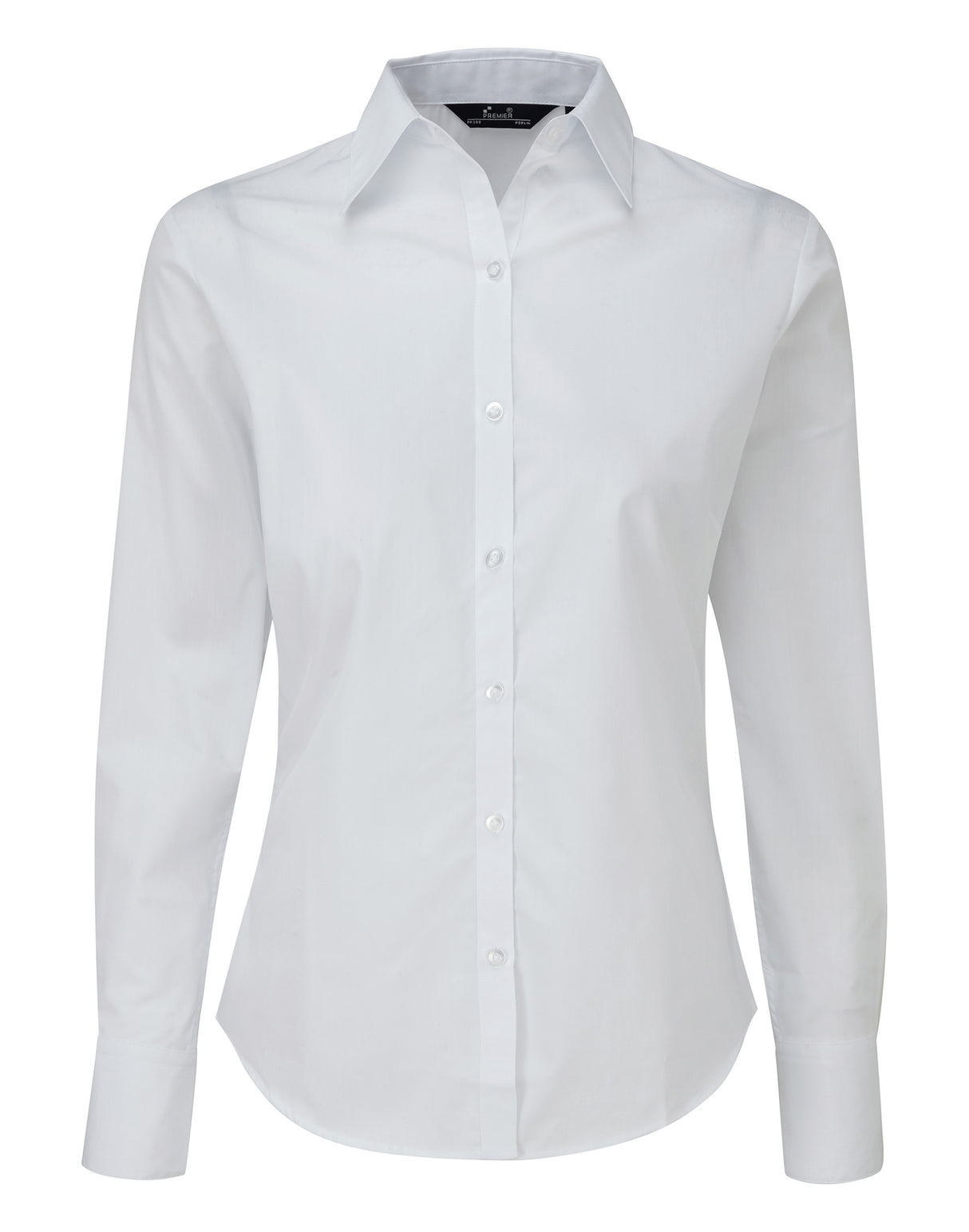 WOMEN'S POPLIN LONG SLEEVE FITTED STYLE SHIRT