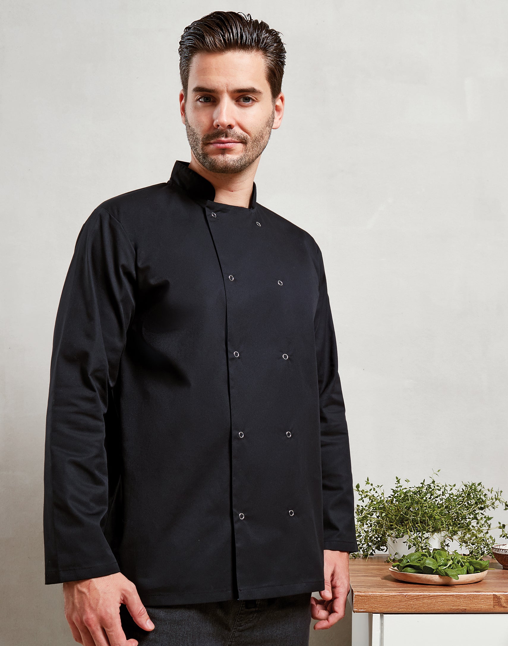 STUD FASTEN CHEF'S JACKET