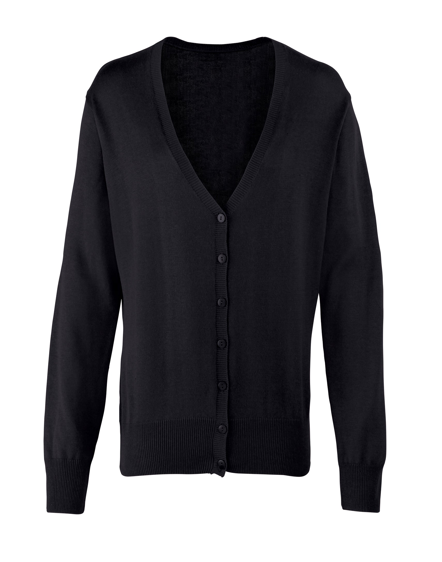 LADIES COTTON RICH KNITTED CARDIGAN