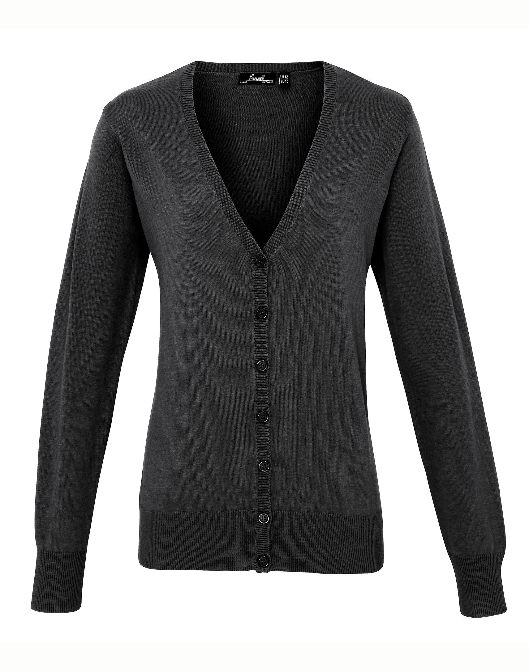 LADIES COTTON RICH KNITTED CARDIGAN