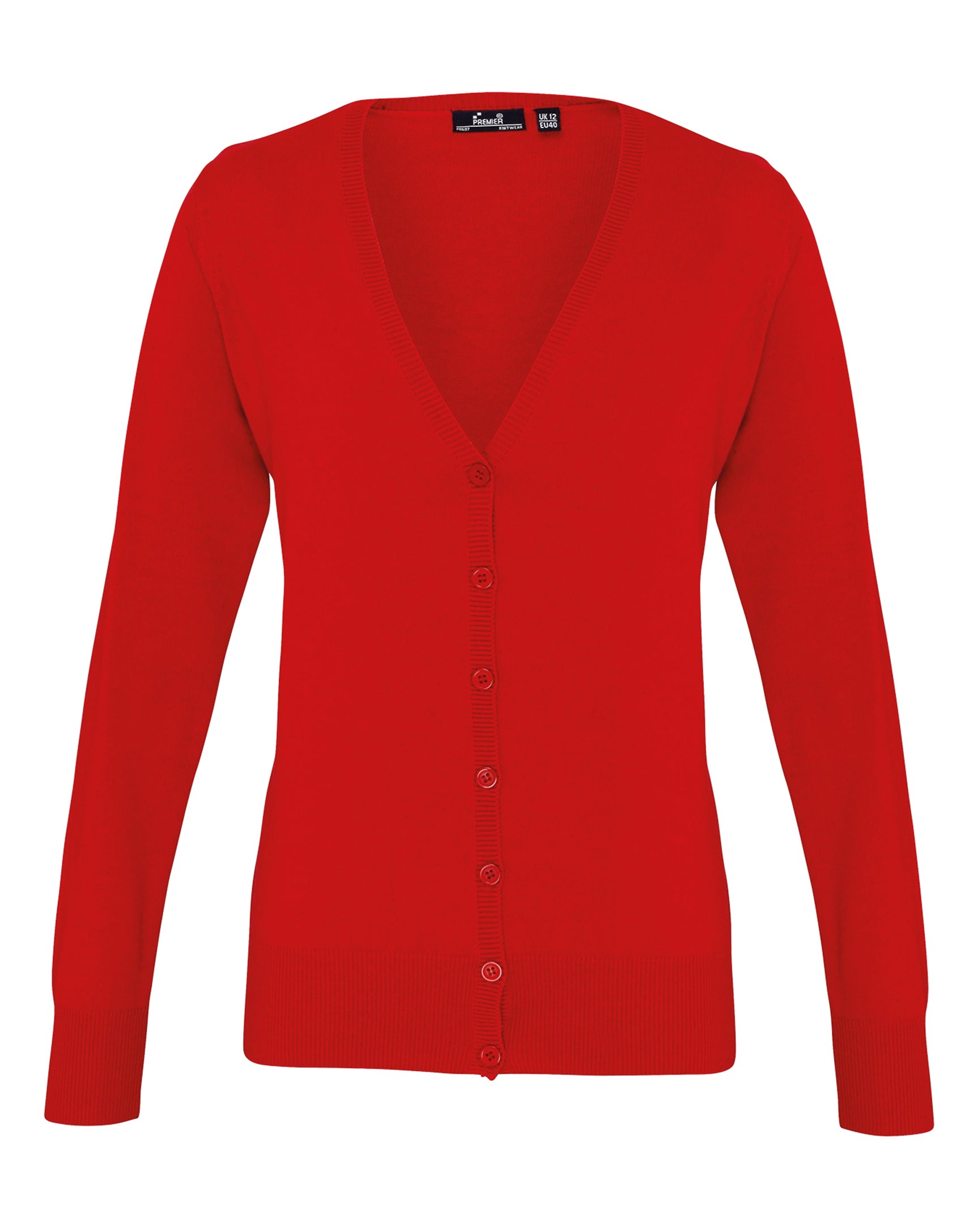 LADIES COTTON RICH KNITTED CARDIGAN