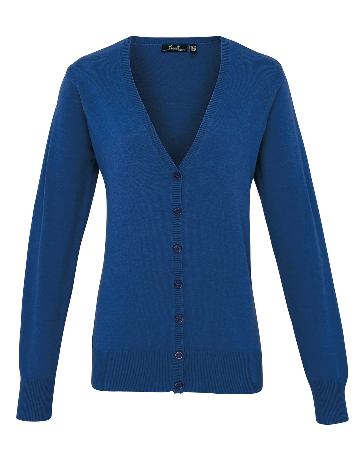 LADIES COTTON RICH KNITTED CARDIGAN