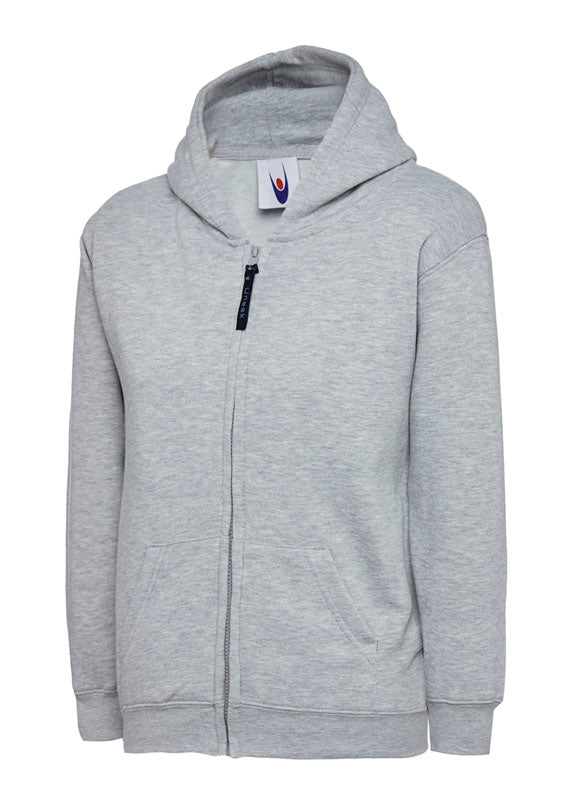Uneek Childrens Classic Full Zip Hooded Sweatshirt
