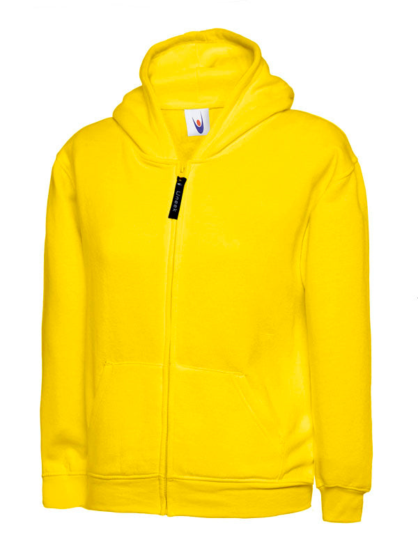 Uneek Childrens Classic Full Zip Hooded Sweatshirt