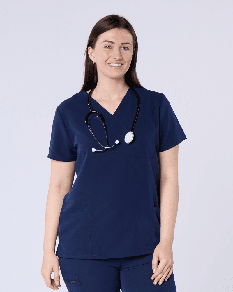 ALUMEA™ Women's Stretch V-Neck Scrub Top