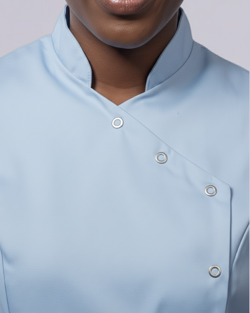 WOMEN’S ASYMETIRC STUD-FASTEN HEALTHCARE TUNIC