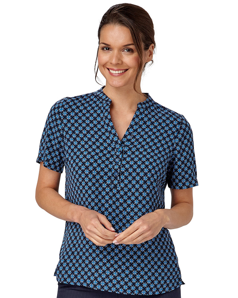 Vortex geo print blouse