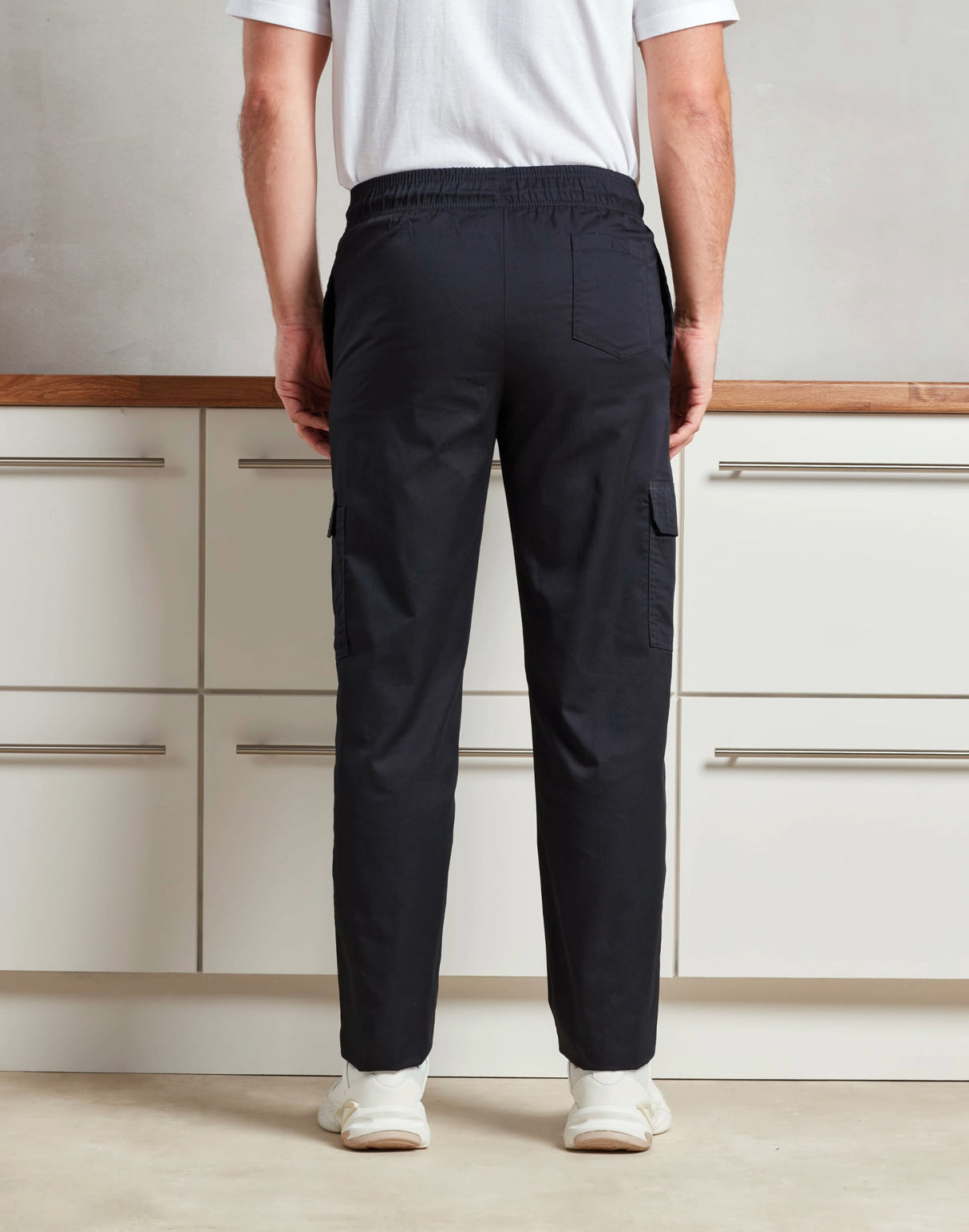 BLACK CHEF CARGO TROUSERS