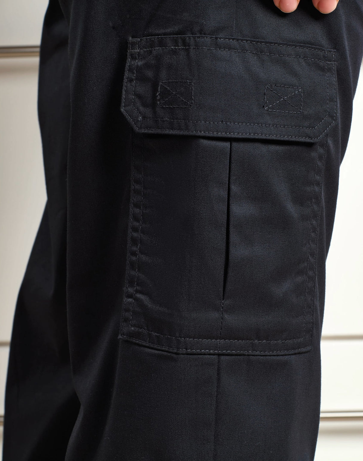 BLACK CHEF CARGO TROUSERS