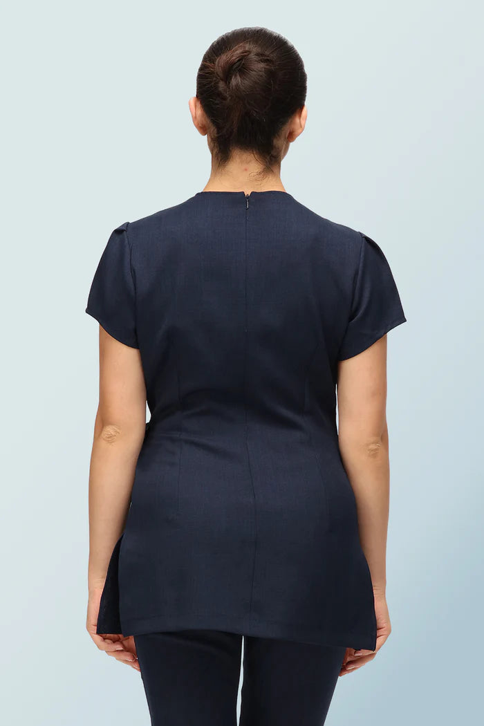 Gisele Faux Wrap Beauty Tunic With Side-Tie