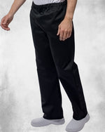 CHEFS TROUSERS with elasticated waist