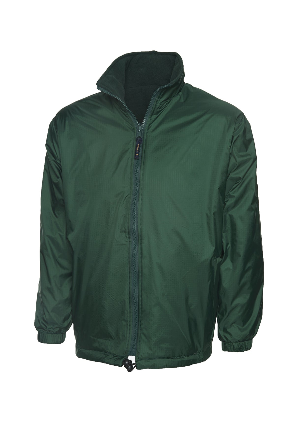 Bottle Green Reversible Fleece Jacket