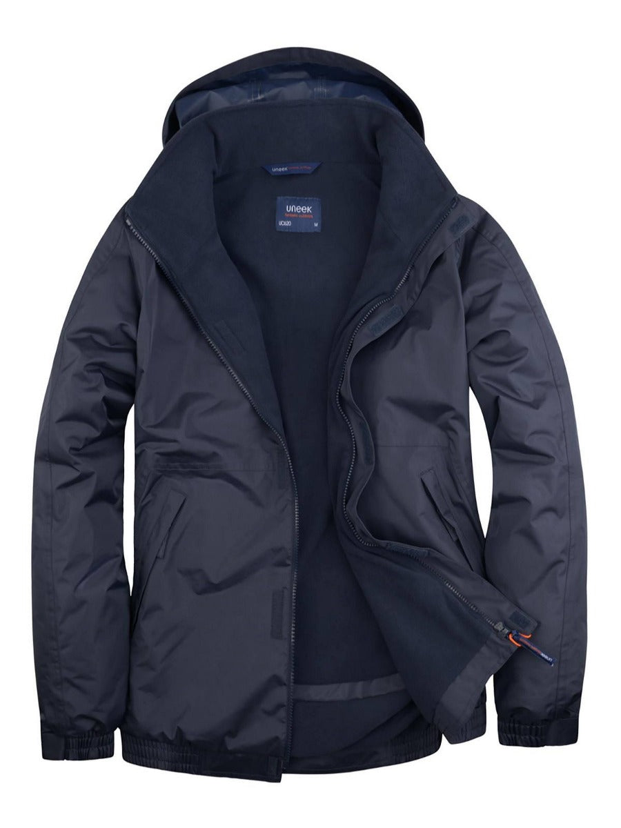 Navy Blue Fleece Lined Waterproof Jacket