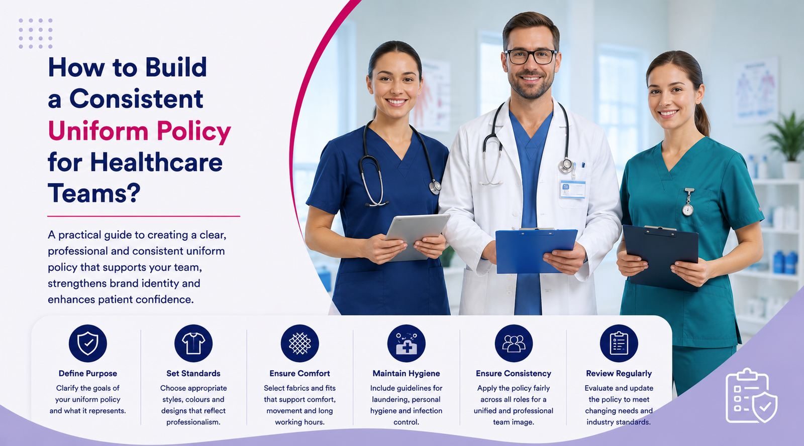 How to Build a Consistent Uniform Policy for Healthcare Teams?