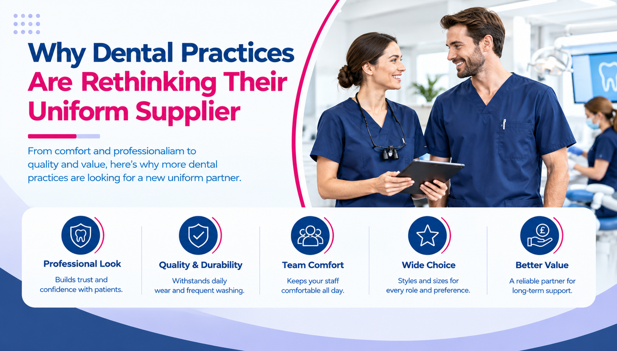 Why Dental Practices Are Rethinking Their Uniform Supplier