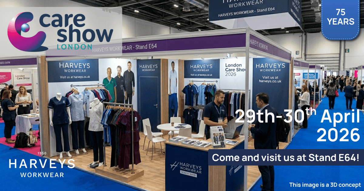 Meet Harveys Workwear at The Care Show London – 29–30 April 2026
