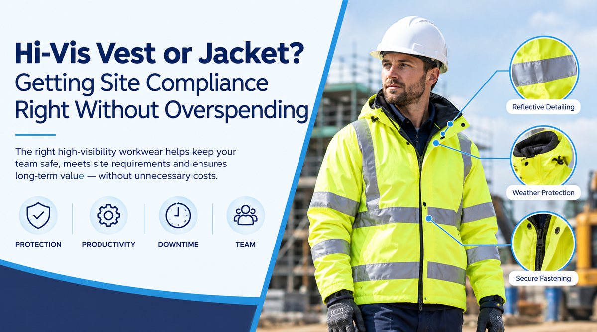 Hi-Vis Vest or Jacket? Getting Site Compliance Right Without Overspending
