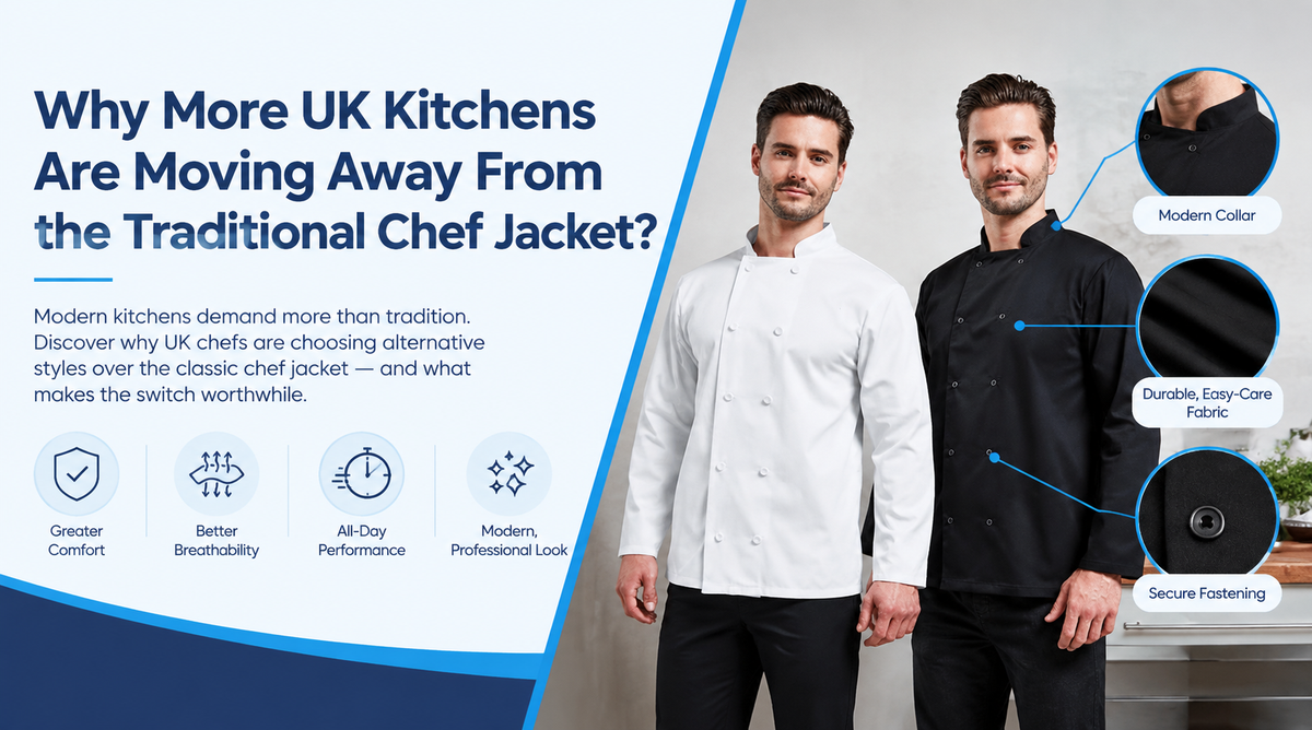 Why More UK Kitchens Are Moving Away From the Traditional Chef Jacket?