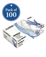 Blue Nitrile Disposable Gloves – Pack of 100