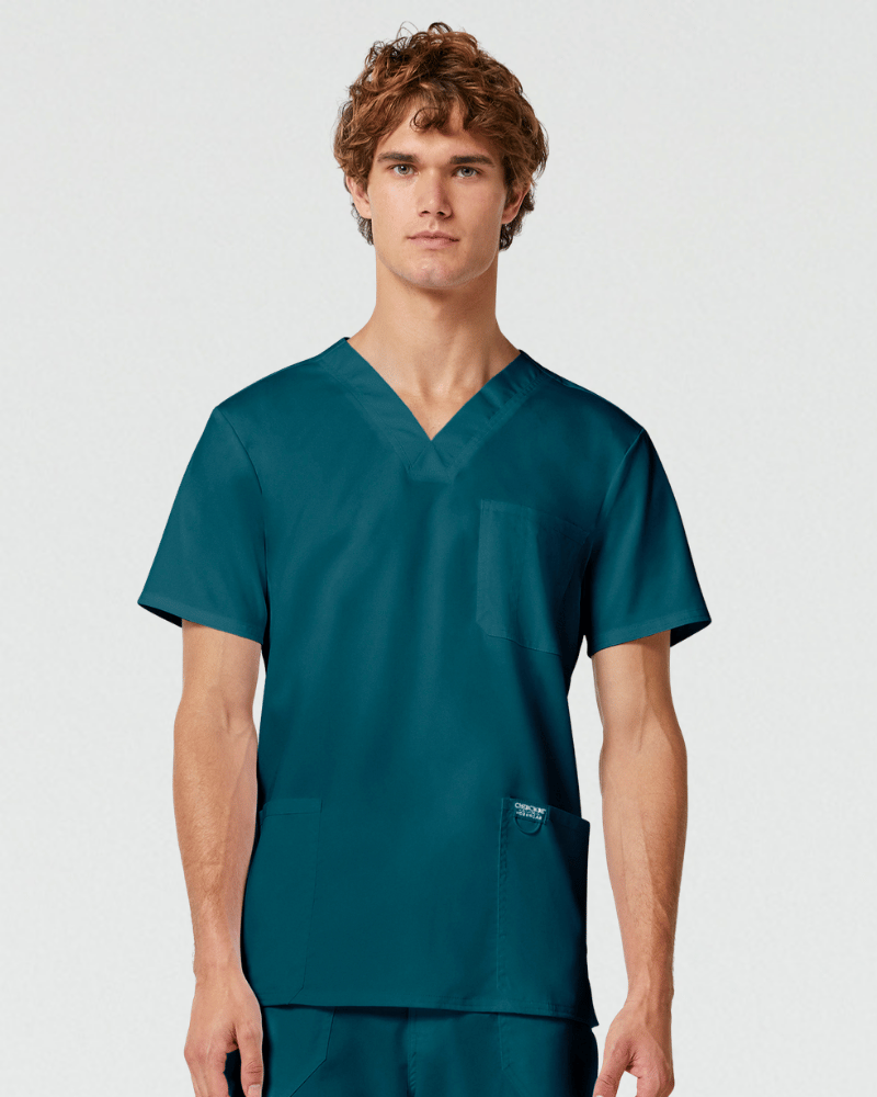 Cherokee Revolution Men's Stretch V-Neck Scrub Top