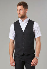 Man Wearing A Black Waistcoat