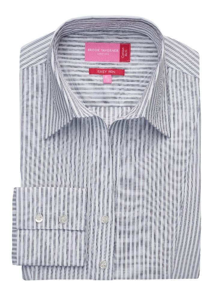 PERANO LONG SLEEVE COTTON RICH BLOUSE
