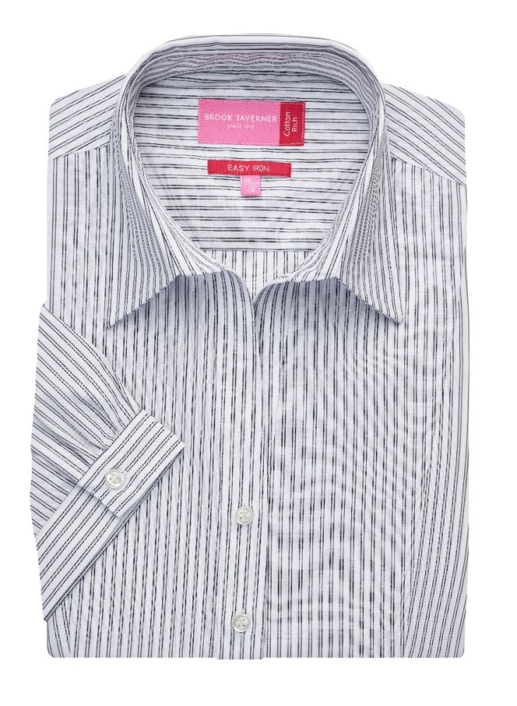 PESCARA SHORT SLEEVE COTTON RICH BLOUSE