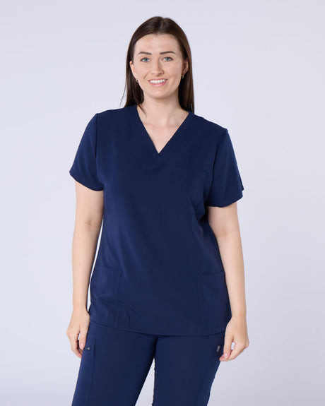 ALUMEA™ WOMEN'S STRETCH V-NECK SCRUB TOP