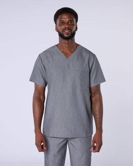 ALUMEA™ UNISEX STRETCH V-NECK SCRUB TOP
