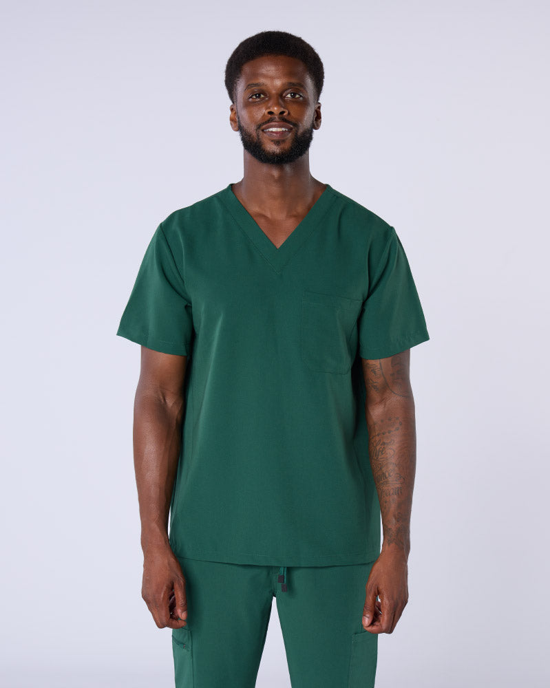 ALUMEA™ UNISEX STRETCH V-NECK SCRUB TOP