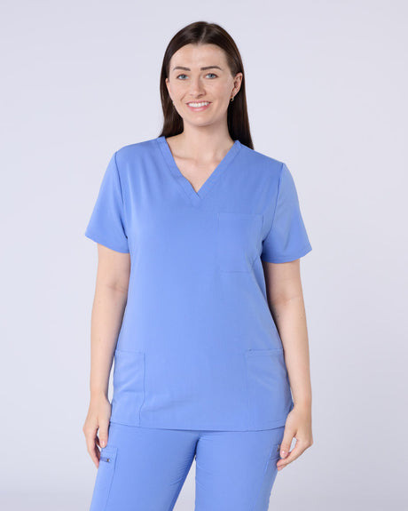 ALUMEA™ WOMEN'S STRETCH V-NECK SCRUB TOP