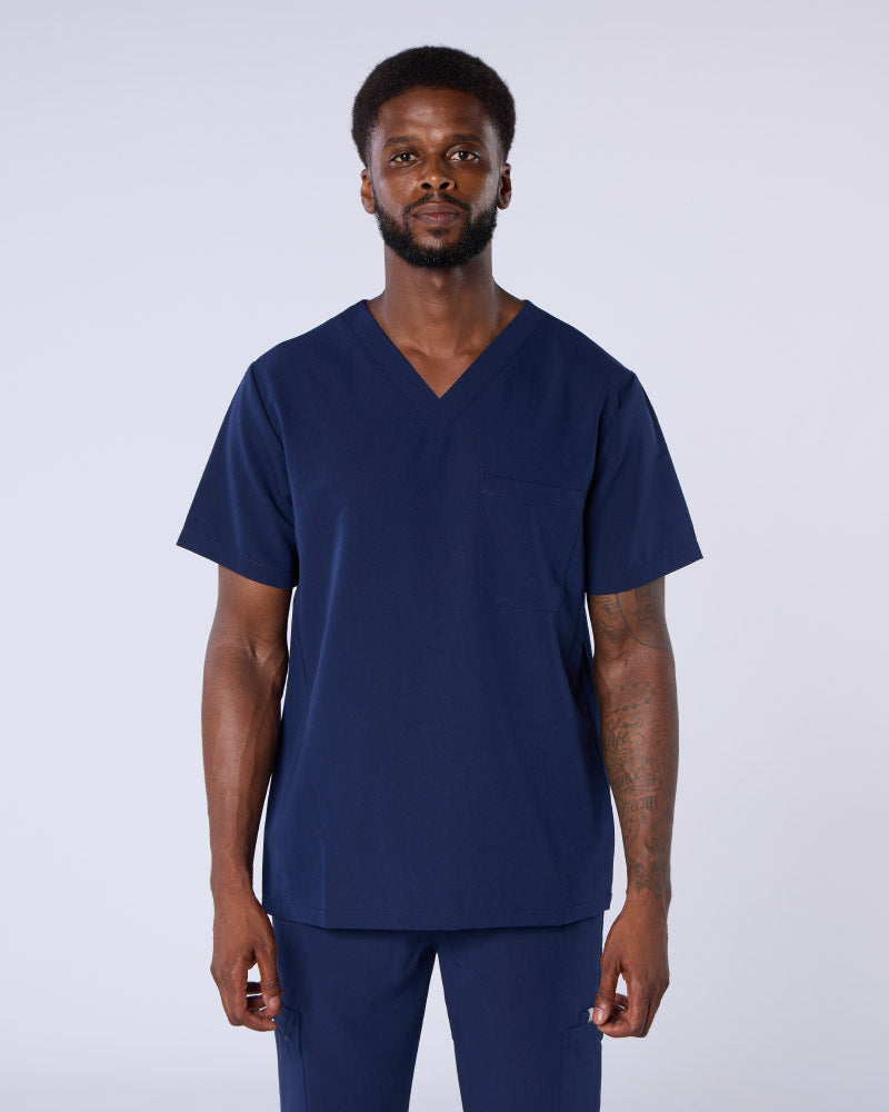 ALUMEA™ UNISEX STRETCH V-NECK SCRUB TOP