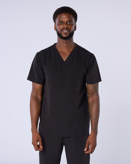 ALUMEA™ UNISEX STRETCH V-NECK SCRUB TOP
