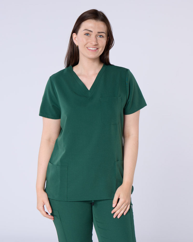 ALUMEA™ WOMEN'S STRETCH V-NECK SCRUB TOP