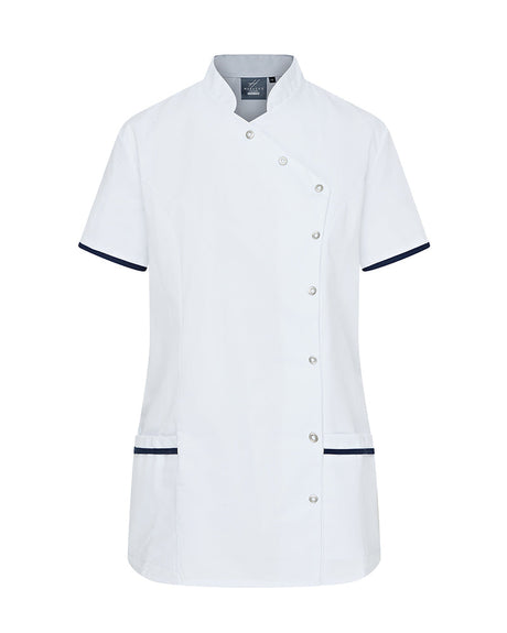 WOMEN’S ASYMETIRC STUD-FASTEN HEALTHCARE TUNIC