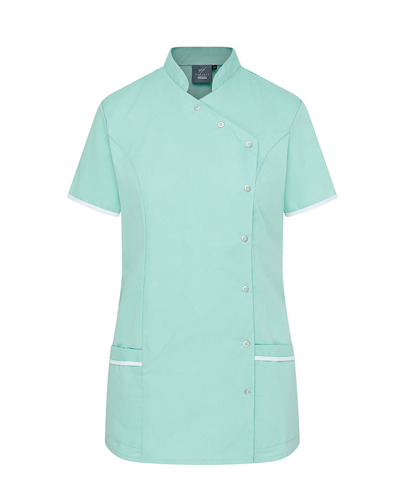 WOMEN’S ASYMETIRC STUD-FASTEN HEALTHCARE TUNIC