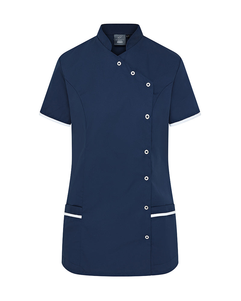 WOMEN’S ASYMETIRC STUD-FASTEN HEALTHCARE TUNIC